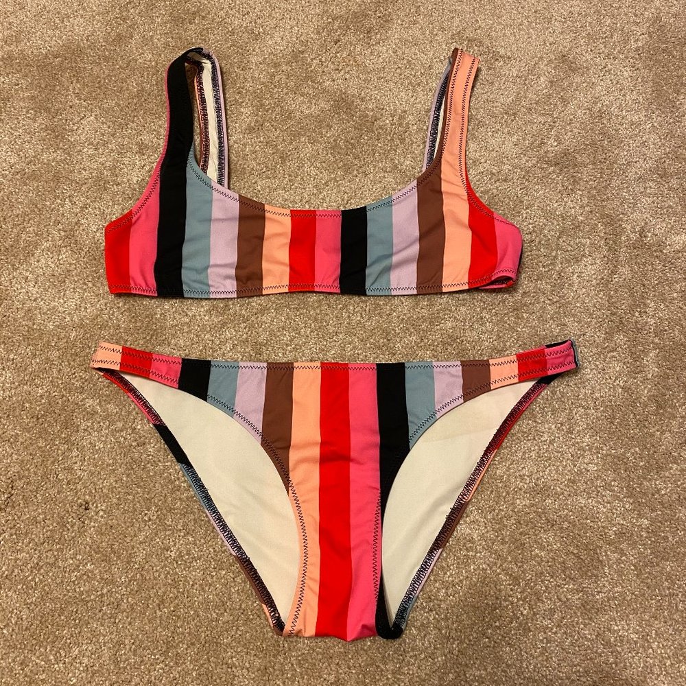Solid & Striped Bathing Suit